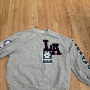 Urban Outfitters Gray LA Crewneck Sweater
